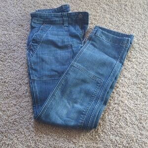 Classic Women's Cargo Blue Denim Jeans
